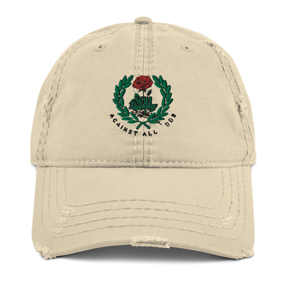 Win (3D logo 1) Distressed Dad Hat